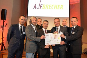 v.l. Jürgen Metz (Wirtschaftsförderung Landkreis Bad Kissingen), Michael Wieden (Wirtschaftsförderung Stadt Bad Kissingen), Frank Bernhard (Wirtschaftsförderung Landkreis Bad Kissingen), Frank Oette (Kurdirektor), Alexander Subat (GF Saalezeitung), 