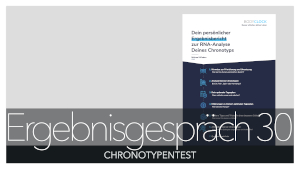 Ergebnisbesprechung Chronotypentest